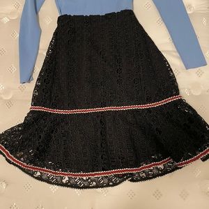 Sandro lace skirt